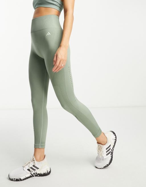 adidas Training seamless leggings in green