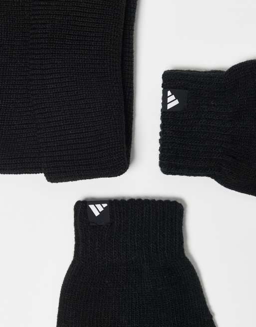 adidas - Training - Set regalo nero con guanti e berretto, 3 di 3