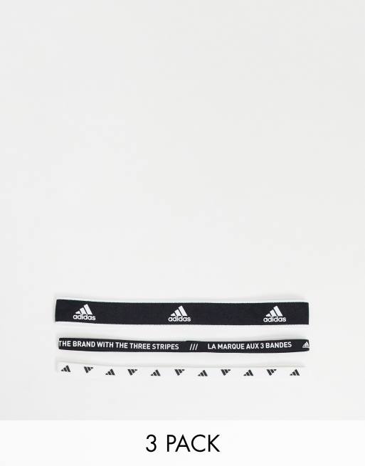 adidas - Training - Set van 3 hoofdbanden met gemengde logo's in multi