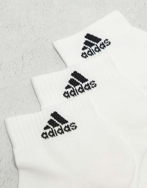 adidas Training - Set van 3 sokken in wit, 3 van 3