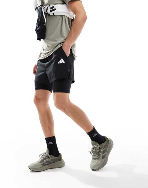 adidas Training - Short 2-en-1 - Noir - view 1