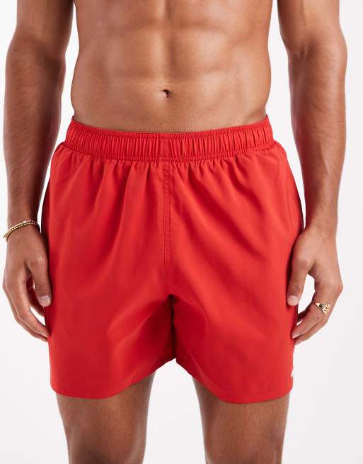 adidas Training - Short de bain 5 pouces - Rouge, 3 de 5