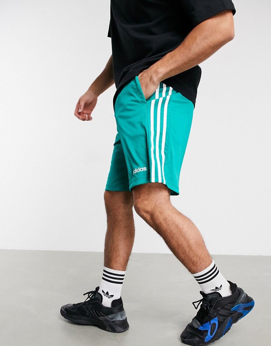 adidas Training - Short met 3 strepen in groen