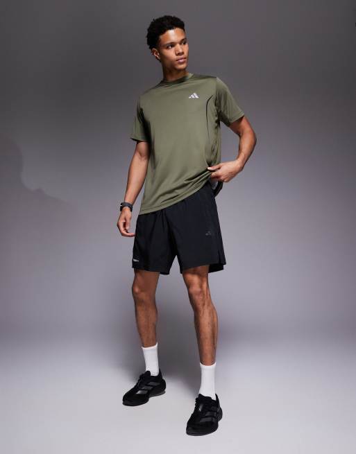 adidas Training – Shorts in Schwarz mit den drei Streifen, 2 von 5