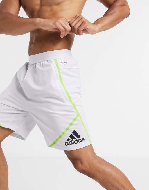 adidas Training shorts in white ASOS