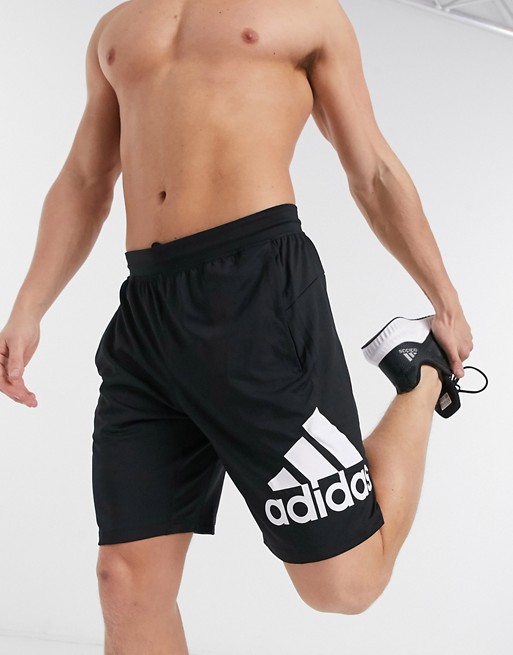 adidas Training shorts with logo in black