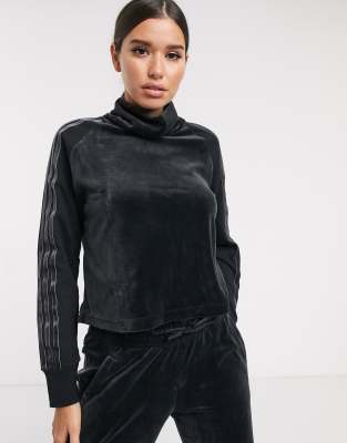 adidas velvet crop top