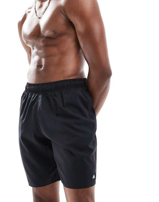 adidas Training - Solid CLX - Pantaloncini da bagno taglio classico neri 