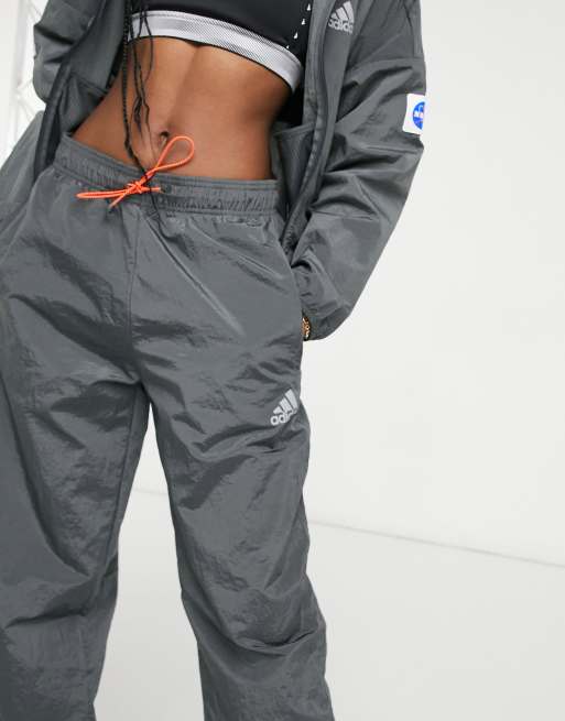 Adidas Training Space Sweatpants In Gray Asos