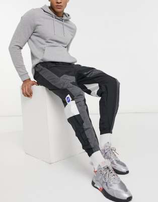 adidas Training Space track pants in black and grey | ASOS