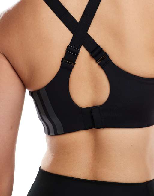 adidas Training – Sport-BH in Schwarz mit hoher Stützfunktion, 2 von 4