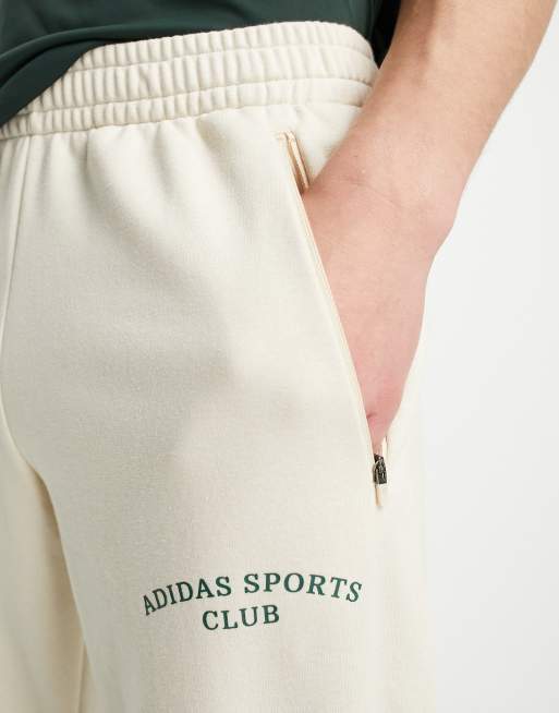 adidas Training Sports Club graphic joggers in in white ASOS