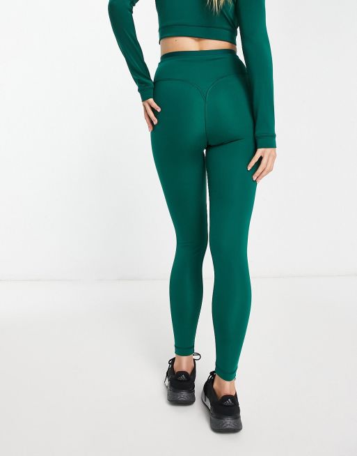 adidas Training – Sports Club – Gröna leggings med tryck, 4 av 4