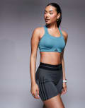 [adidas performance] adidas Training Strength high-support sports bra in teal-Green L A-B Cup Preloved Teal