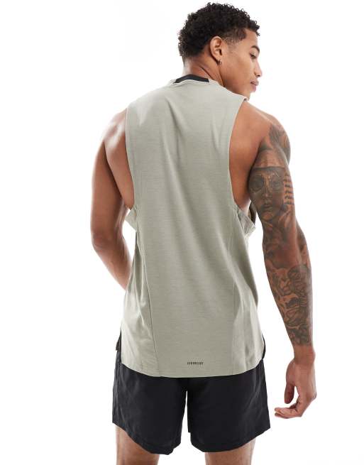 adidas Training Strength tank-shirt in grey