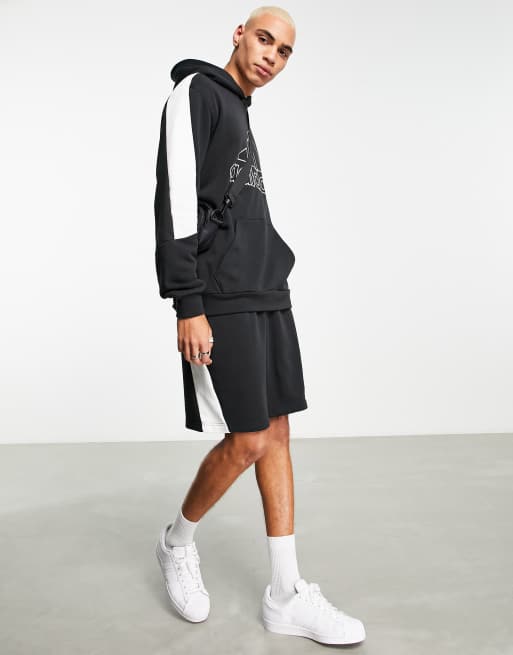 Pull adidas noir shop et blanc