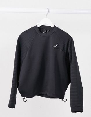 adidas Training sweatshirt in black 