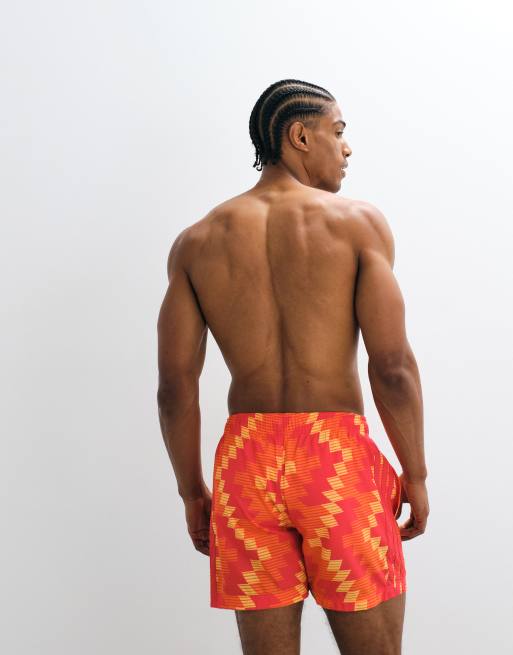 adidas Training swimshorts in red pattern, 5 of 5