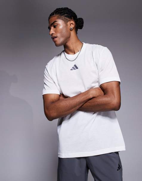 adidas Training - T-shirt avec imprimé Progress au dos - Blanc - view 1
