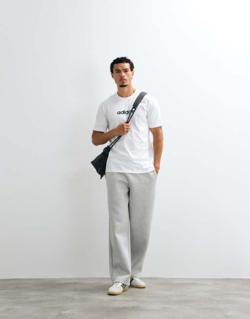 adidas Training - T-shirt bianca con stampa di calcio sul retro, 3 di 5