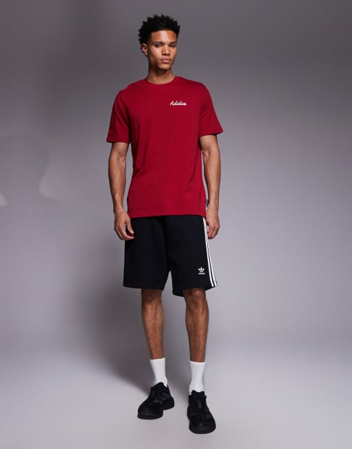 adidas - Training - T-shirt bordeaux con grafica ispirata al bowling sul retro, 2 di 5