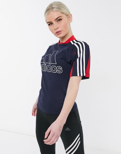 T shirt 2025 adidas col montant