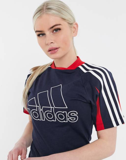 T shirt 2025 adidas col montant