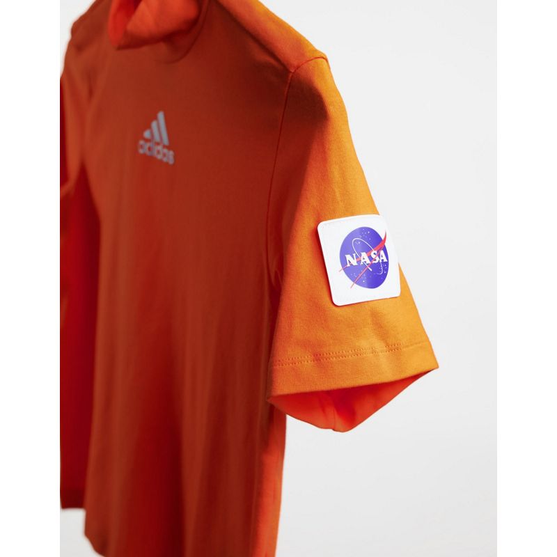 Donna nFsVY adidas Training - T-shirt corta a maniche corte accollata arancione