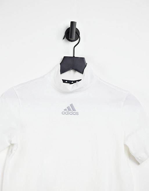 Techfit T-shirt bianca a maniche corte con stampa Adidas Training Asos Donna Abbigliamento Top e t-shirt T-shirt T-shirt a maniche corte 