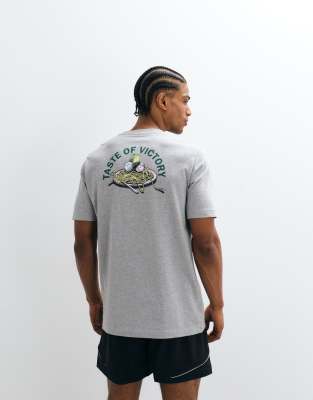 Adidas Uomo Gris T-Shirt Taste Of Victory Pasta - Immagine 2