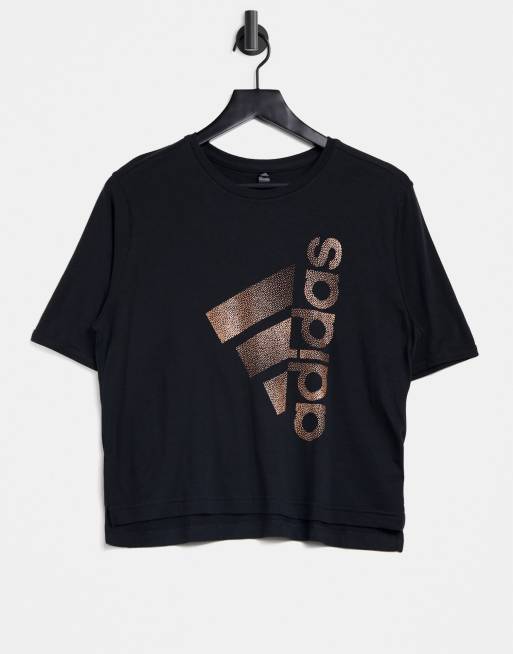 Adidas shirt rose on sale gold