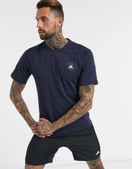 adidas Training tshirt in blue ASOS