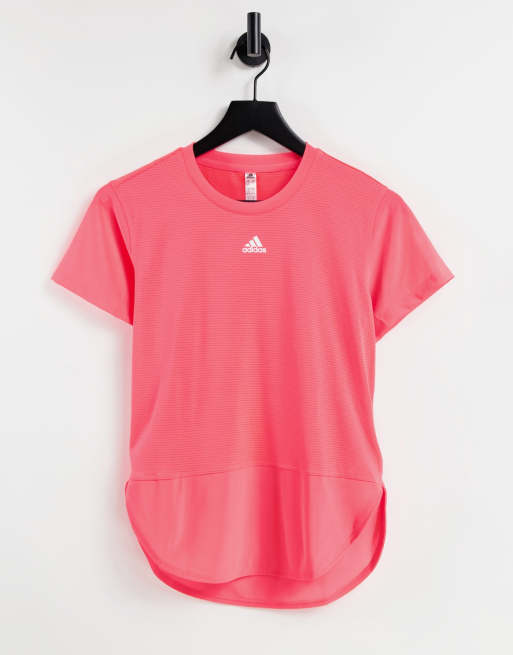 adidas Training t-shirt in coral