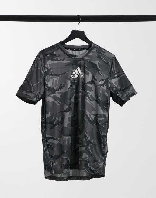 adidas Training t-shirt in grey camo | ASOS