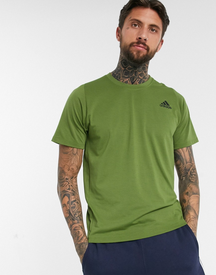 Adidas Training t-shirt in olive-Green