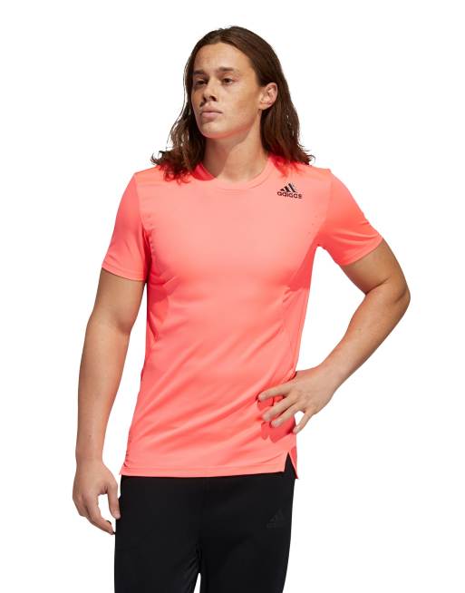 Peach best sale adidas shirt