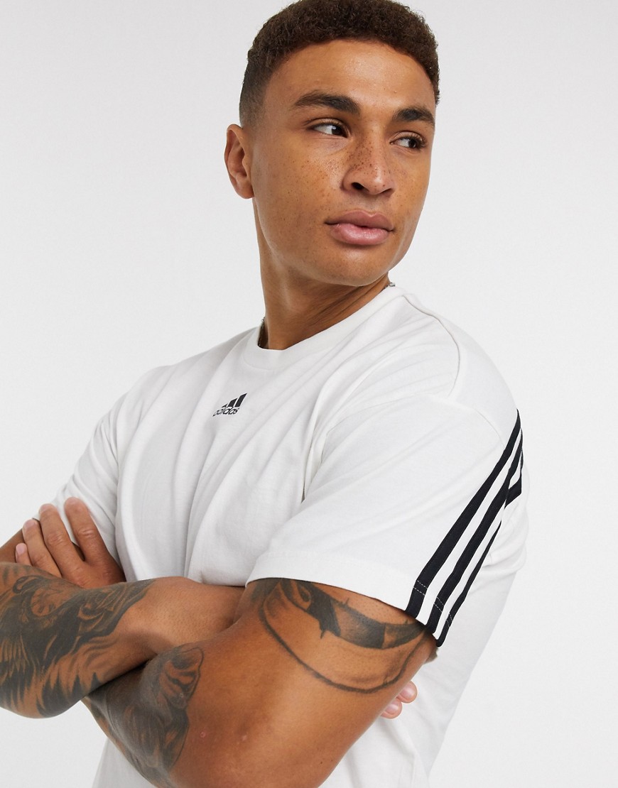 Adidas Training t-shirt in white with central logo