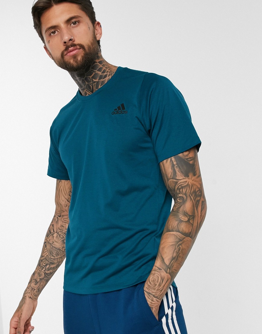 adidas Training - T-shirt verde-azzurro