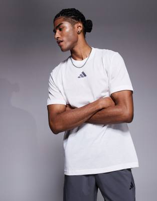 adidas Training t-shirt with progress back print in white - view 1