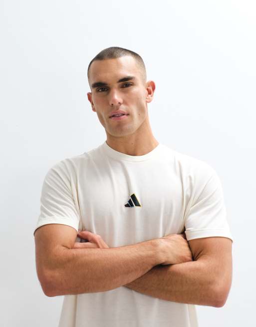 adidas Training t-shirt with tennis back print in white, 5 of 5
