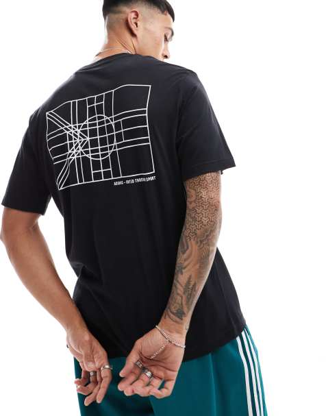 adidas Training t-shirt with Tiro nation graphic in black - view 1