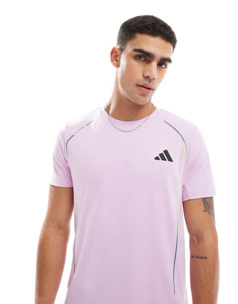 adidas Training – Tech Apparel – T-Shirt in Lila - view 1