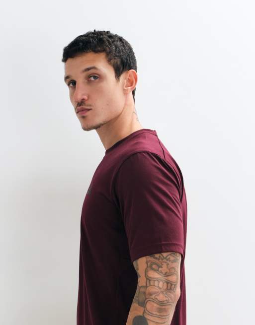 adidas Training tech essentials t-shirt in burgundy, 3 of 5