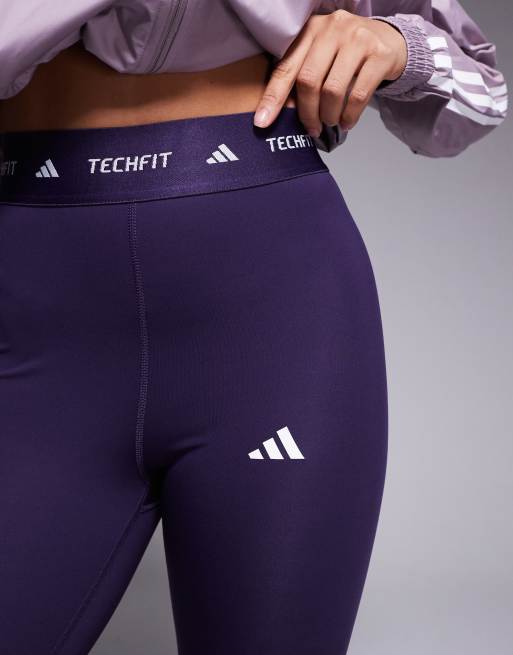 adidas Training – Tech Fit – 7/8-Leggings in Lila, 3 von 5