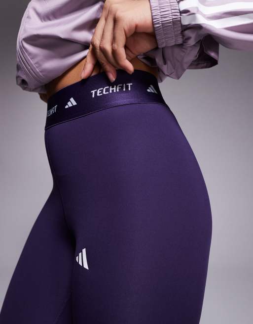 adidas Training – Tech Fit – 7/8-Leggings in Lila, 5 von 5