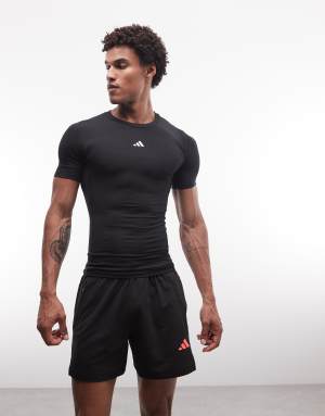 adidas Training Tech Fit base layer t-shirt in black