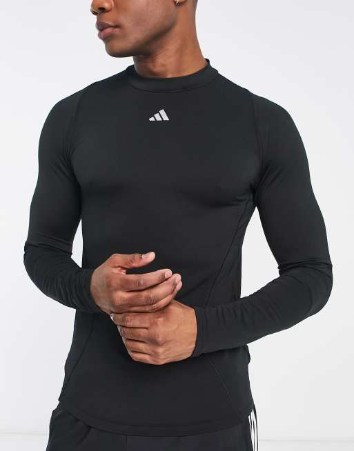 Adidas men's techfit store compression long sleeve shirt