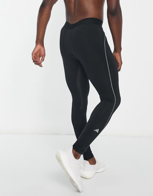 adidas Performance TECHFIT - Leggings - black/black 