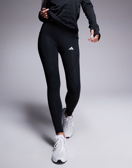 adidas Training tech-fit cold ready sculpt leggings in black ASOS