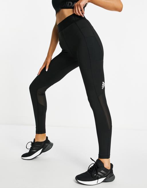 voedsel Op risico Aftrekken adidas Training Tech Fit high waisted leggings in black | ASOS